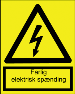 Farlig elektrisk spænding - Plast